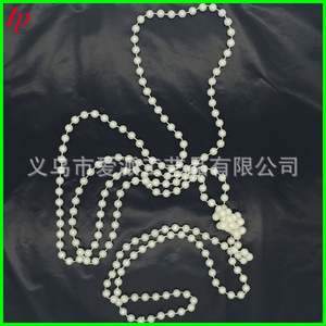 LPP4110 Faux Pearl <b>Necklace</b> 180cm <b>Long</b> For Party Women's Costume Accessory - Product Image 4