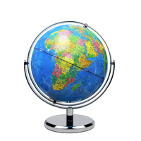 Globe terrestre d'éducation scientifique, taille 30cm Globe mondial Globe arqué avec Base en métal