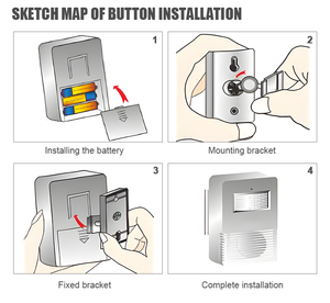 Xinhhui AG-310 tự động PIR cảm biến chuông cửa hàng chào đón chuyển động bởi kêu vang hồng ngoại cảm ứng chuông cửa - Product Image 4