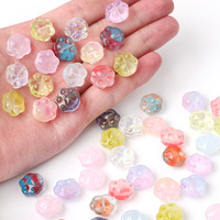 Bestone verre dégradé mignon ours patte perles enfants bricolage à la main Bracelet pendentif matériel bijoux lâche perle accessoires