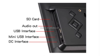 Marco de Fotos Digital con Sensor de Movimiento, Precio de Fábrica, Pantalla LCD de 7 Pulgadas, Reproductor de MP3 y Video, Reloj, Funciona con Batería, USB