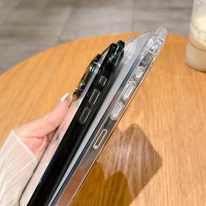 <span class=keywords><strong>Coque</strong></span> de téléphone <span class=keywords><strong>transparente</strong></span> en PC électroplaqué 2-en-1 anti-chute et antichoc pour 16/15Pro Max/14 Plus/8/7/XR/<span class=keywords><strong>11</strong></span>/12/13 - Product Image 4