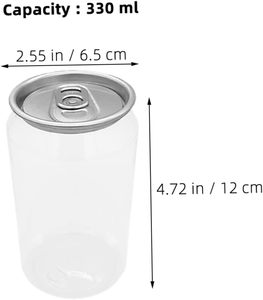Hot Sale Custom Disposable Clear Plastic Milk Tea Juice Cake Cans with Open Lids - Product Image 2