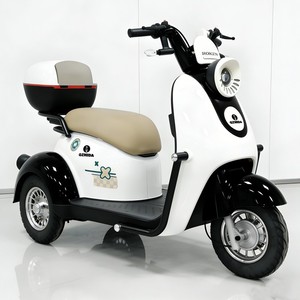 Trikke Eléctrico de 3 Ruedas con Freno de Tambor Asiento Deslizante para Pasajero de Bebé Motor Eléctrico Scooter Triciclo Motocicleta - Product Image 5
