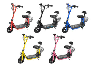 Trottinette électrique pliable pour enfants, style mini, 2 roues, avec siège et panier, pour les trajets quotidiens des enfants, certifiée CE - Product Image 6