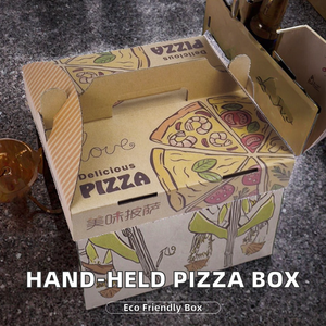 Boîte à pizza en carton ondulé biodégradable de 18 pouces, avec lamination mate, de qualité alimentaire, pour le stockage et l'emballage - Product Image 2
