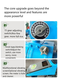 Loại mới Mini gạo tuốt lúa gạo hộ gia đình trấu và máy lột Máy nghiền bột ngô Máy phay - Product Image 4