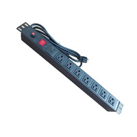 Unidad de Distribución de Energía (PDU) para Rack de 9 Tomas, Distribución de Energía del Reino Unido, 220V/PDU C19