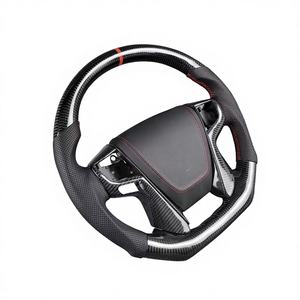 พวงมาลัยคาร์บอนไฟเบอร์ปรับแต่งได้สำหรับ150 <span class=keywords><strong>vellfire</strong></span>/prado/crow/land Cruiser-ส่วนบุคคลด้ามจับหนังอุ่น - Product Image 3