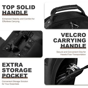 <b>Outdoors</b> Golf Travel Bag with Wheels Heavy Duty 600D Polyester Oxford Soft Sided Golf Club Travel <b>Cover</b> to Protect Clubs - Product Image 5