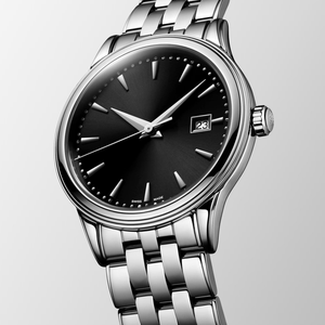 Classic Automatic Mechanical Watch with Date Display Stainless Steel Bracelet for Men Longinesing - Product Image 1