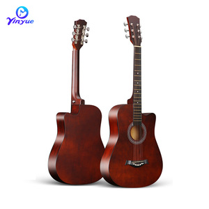 Guitarra Acústica Folk Cutaway Yinyue de 38 Pulgadas, Panel de Madera de Tilo Lacado en Azul, Ideal para Principiantes - Product Image 5