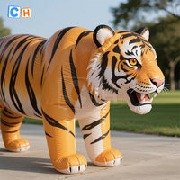 Modèle géant de tigre gonflable Animaux personnalisés 2M Mascotte de tigre gonflable pour la publicité extérieure et la décoration