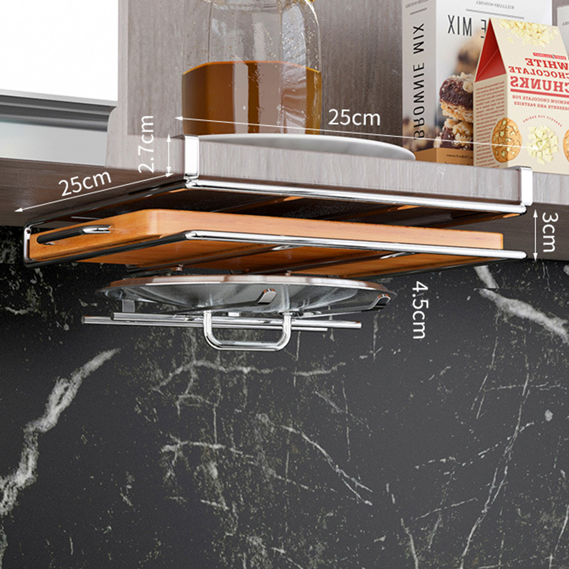 Cutting Board Pot Cover Storage Rack