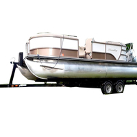 Remorque pour bateau ponton de 23 pieds, galvanisée à chaud, vente directe d'usine, personnalisation disponible