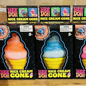 NeeDoh EVA Jouet Squishy Cône de Crème Glacée Réaliste à Rebond Lent, Jouet Sensoriel Anti-Stress pour Enfants et Adultes, Boîte Colorée - Product Image 3