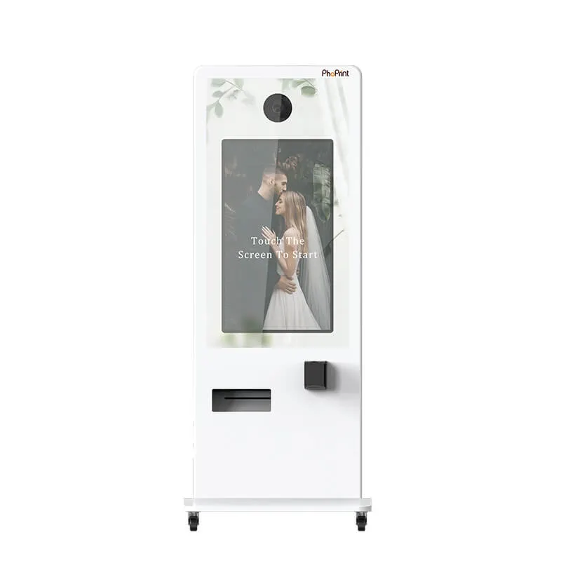 Portable Dslr Digital Credit Card Payment Magic Mirror Photo Booth Kiosk With Printer