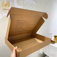 Maßgefertigte Kraftpapier-Wellpappe-Versandkartons Robuste Versandverpackungen mit Aufgedrucktem Logo