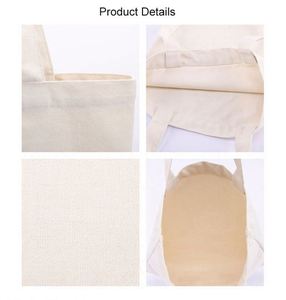 Promotional Personalized Cotton Canvas Tote <b>Bags</b> Reusable Shopping <b>Bags</b> with Custom Printed Logo Blank Plain Design - Product Image 2