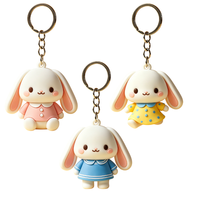 Porte-clés personnalisé en PVC écologique, en PVC souple 3D, avec finition en colle, anti-rouille, chaîne personnalisable en taille et couleur, cadeau promotionnel, logo personnalisé