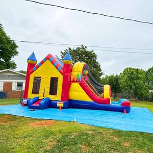 <span class=keywords><strong>Castillo</strong></span> Inflable Comercial para Niños con Tobogán, <span class=keywords><strong>Castillo</strong></span> Acuático Inflable con Piscina - Product Image 5