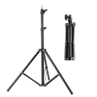 210cm diffusion en direct maquillage anneau support de lumière support de téléphone portable supports photographie trépied pour appareil photo Smartphone