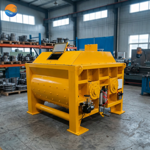 เครื่องผสมคอนกรีตแบบเพลาคู่ MP500 500 ลิตร สำหรับงานหนัก โรงงานผลิตคอนกรีตสำเร็จรูป เครื่องผสมปูนซีเมนต์แบบผสมเร็ว พร้อมเครื่องยนต์ ปั๊ม มอเตอร์ และส่วนประกอบหลัก - Product Image 2