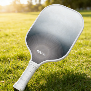 Raquette de pickleball unisexe adulte personnalisée, conforme aux normes USAPA, sans bordure, noyau en nid d'abeille de 16 mm, fibre de carbone, poignée allongée pour l'extérieur - Product Image 1