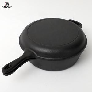 2 इन 1 लंबा हैंडल क्लासिक कास्ट आयरन डबल ओवन कास्ट आयरन ब्रेड लोफ पैन - Product Image 4