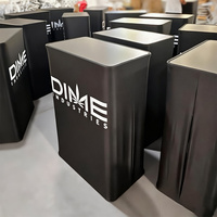 Bureau d'exposition pliable personnalisé Stand portable de promotion pour stand de salon Comptoir Pop up Stand d'exposition à lumière LED Présentoir de table