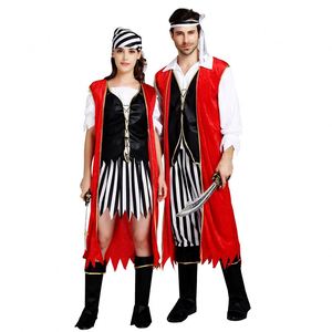 Vente d'usine : Costume de capitaine pirate pour femme, déguisement d'Halloween, costume de cosplay, costumes de pirate pour hommes adultes - Product Image 3