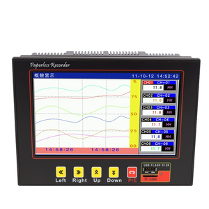 Enregistreur de température numérique couleur sans papier universel personnalisable Multi-Channel PT100 + Thermocouple OEM Plastique USB LED - Product Image 1