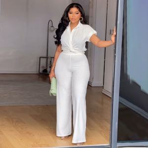 ชุดเซ็ตเสื้อผ้าผู้หญิงไซส์ใหญ่ ลายพิมพ์ลำลอง ชุดเซ็ต 2 ชิ้น ชุดวอร์มขายส่ง - Product Image 4