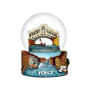 Bán buôn nhựa du lịch lưu niệm tủ lạnh nam châm acrylic nhựa nước bóng ý <span class=keywords><strong>Pisa</strong></span> Colosseum Venice Rome Glass OEM tuyết toàn cầu - Product Image 1