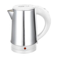 Bouilloire électrique en acier inoxydable 0,8 L, arrêt automatique mécanique, double protection, 800W, ébullition rapide pour le thé et le café domestique