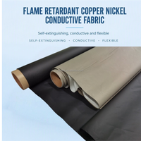 Tissu conducteur ignifuge en cuivre-nickel, flexible et cousable, pour isolation EMI industrielle (type Faraday) - Vente en gros