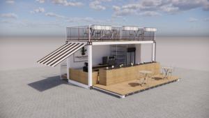 Restaurant mobile de restauration rapide Skyacross en conteneur maritime à vendre – Maison conteneur en acier pour restaurant (plan inclus) - Product Image 3