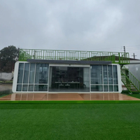 Cabane Apple Premium de 26 m², maison préfabriquée modulaire avec cuisine, prête pour le glamping