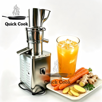 1200W/1500W/2000W/3000W/4000W Professionele volledig roestvrijstalen automatische fruitpers voor gember/beta/kale