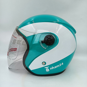 OEM marca personalizada logotipo Color nuevo ABS repartidor <span class=keywords><strong>de</strong></span> Alimentos/mensajería motocicleta <span class=keywords><strong>cascos</strong></span> <span class=keywords><strong>de</strong></span> seguridad 3/4 abierto media cara E-Scooter casco - Product Image 2