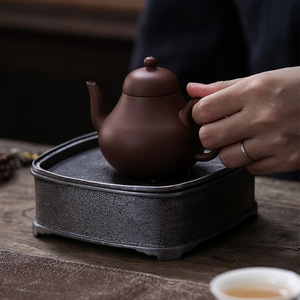 Square <b>Tea</b> Tray With Water Storage For Kung Fu <b>Tea</b> <b>Set</b> Dry Brewing Table Ancient Tin Teapot Stand Viewing Bamboo - Product Image 4