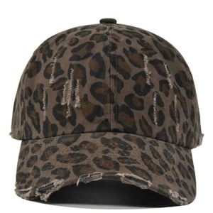 2025 New Arrival Vintage Washed Distressed Summer Sun <b>Hat</b> Leopard Print Stylish 6 Panels Fashion Baseball <b>Hat</b> - Product Image 2