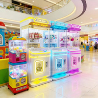 Machine à griffes à monnayeur, jeu d'arcade avec plateau de prix rotatif, éclairage LED et affichage de plusieurs cadeaux pour centre commercial