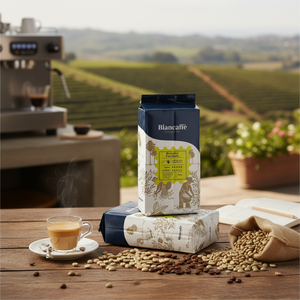 Granos de café de sabor ácido tostado ligero al por mayor 70% Arabica 30% Robusta Specialty Private Label Granos de café en Italia - Product Image 3