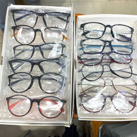 Déstockage Lunettes Optiques en Acétate TR90 Pas Chères Vente en Gros Couleurs Assorties Livraison Rapide Monture de Lunettes en Acétate à Bande en Acier Inoxydable Pas Cher