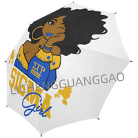 Meilleures ventes - Parapluie de voyage coupe-vent Sigma Gamma Rho - Parapluie compact pour la pluie et le soleil - Durable, léger, portable, s'adapte à un sac à dos