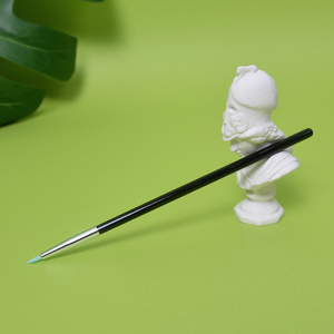 Mini pinceau en silicone blanc DM pour eyeliner et blush, marque OEM, échantillons gratuits - Product Image 3