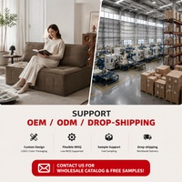 Sofa modular tunggal berbahan suede, dengan sandaran bongkar pasang, empuk, dan dapat dikompresi, cocok untuk bersantai di rumah.