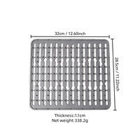 Tapis de séchage de vaisselle et dessous de plat en silicone 2-en-1, support de pot résistant à la chaleur, tapis de comptoir de cuisine antidérapant, dessous de plat en silicone sans BPA