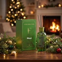 Diffuseur de roseaux en rotin haut de gamme sans flamme, parfum rose, huile essentielle, pièce décorative, désodorisant longue durée pour chambre à coucher 120-180